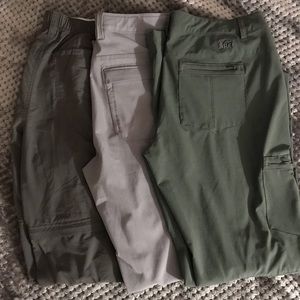 REI hiking pants (3 pairs)